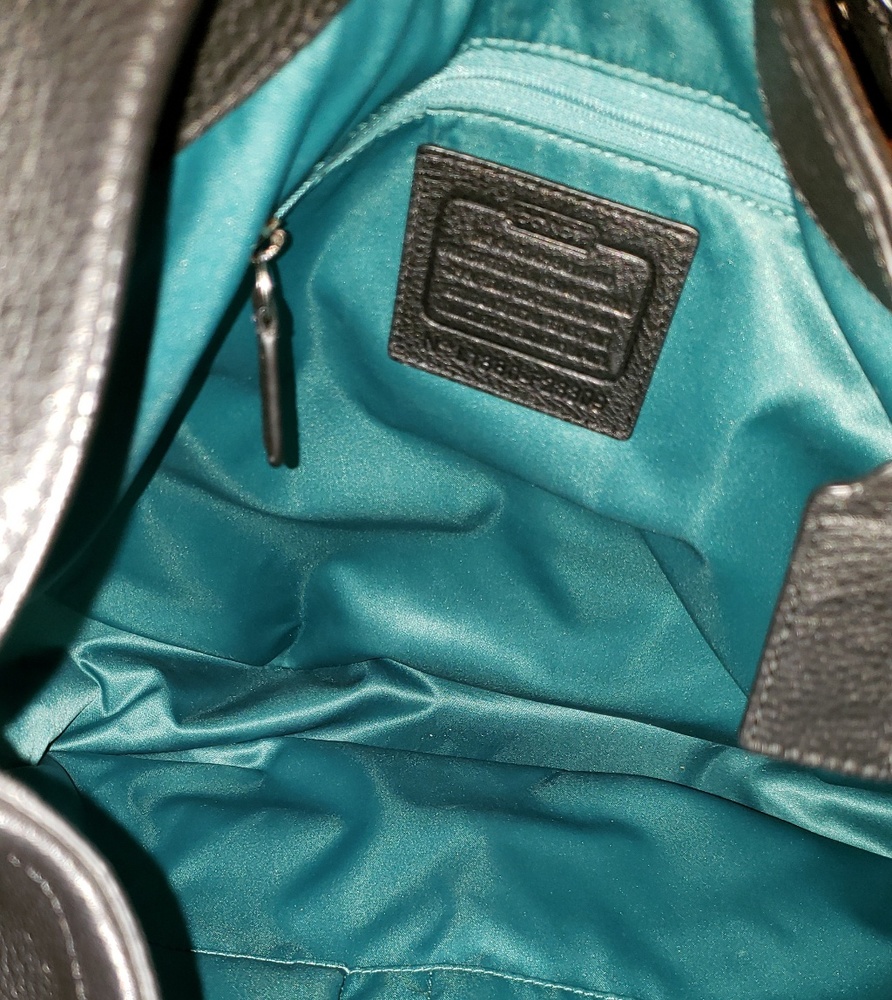 COACH Black Pebble Grain Leather Backpack Handbag & Leather Goods main image 0